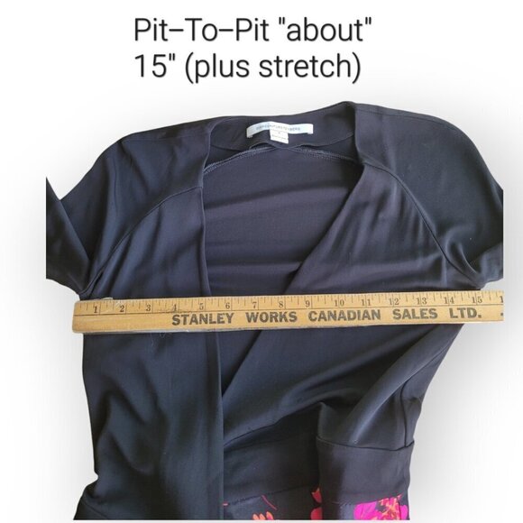 Diane von Furstenberg Jewel Wool Silk Wrap Minidress Size 0 - Picture 13 of 14